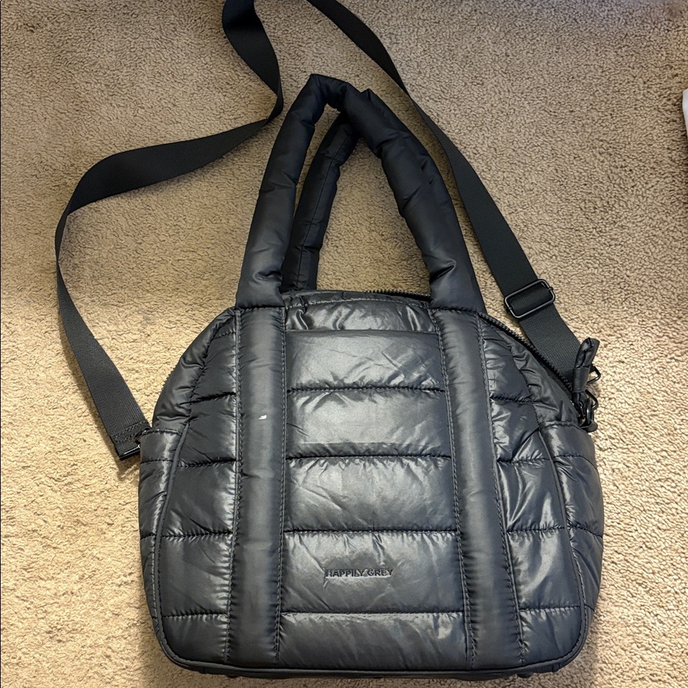 Happily Grey Black Winter Women's Bag